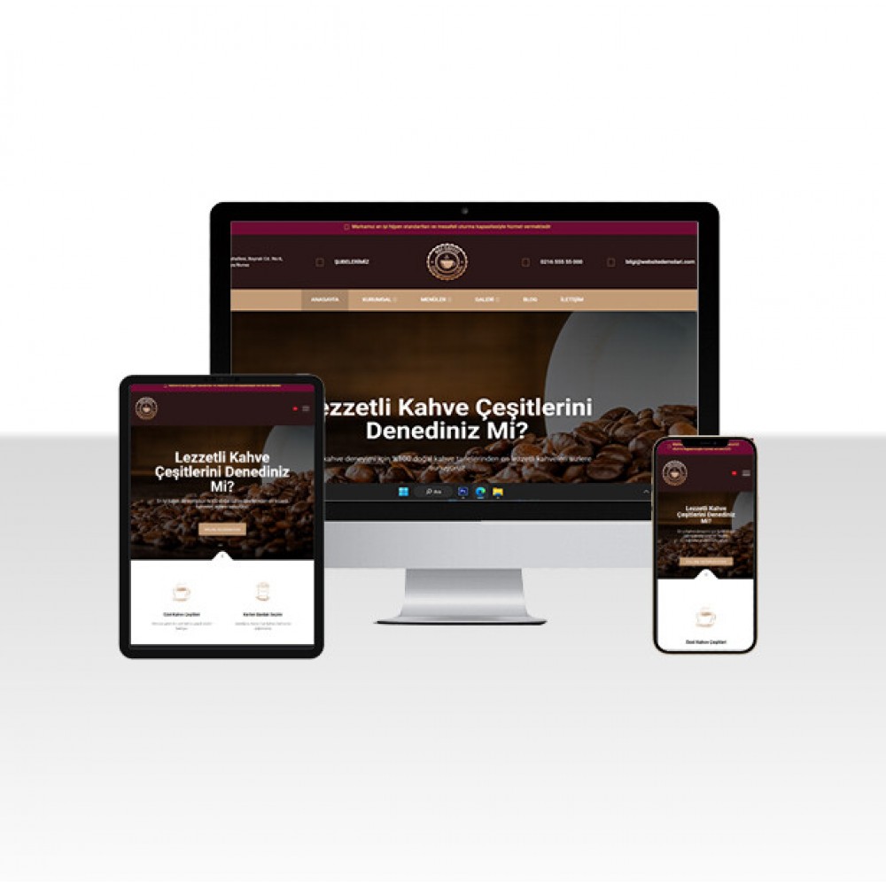 Cafe & Fastfood Web Sitesi Craft