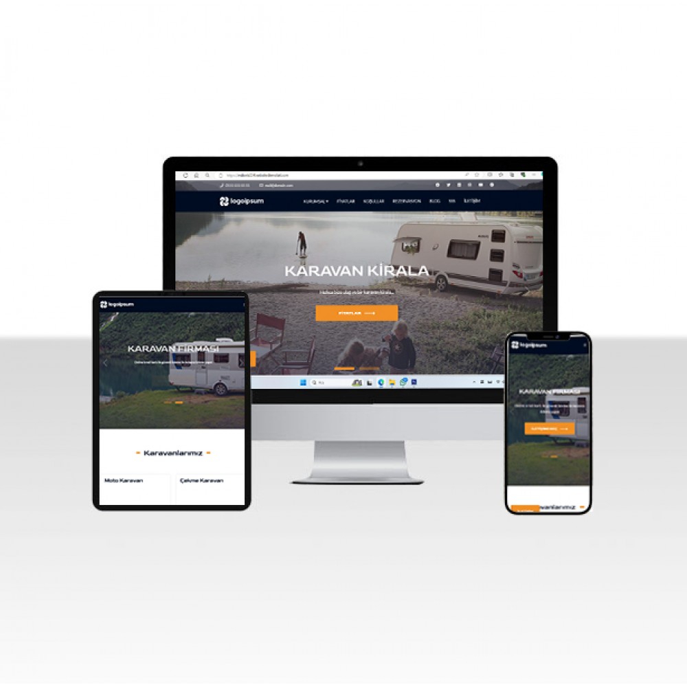 Hazır Karavan Firması Web Sitesi Paketi - Tosba