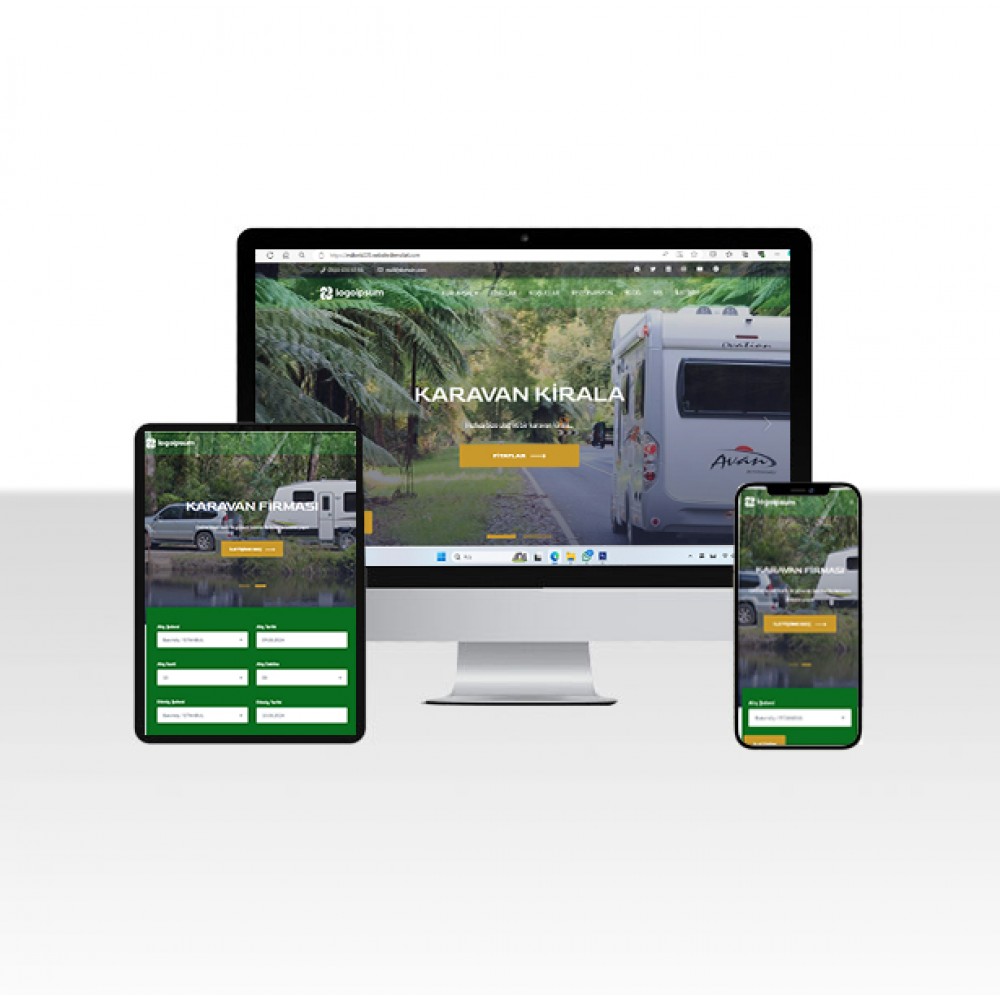 Karavan Kiralama Şirketi Web Sitesi Paketi - Kamping
