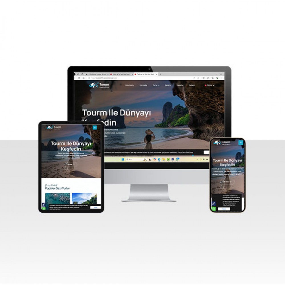 Turizm ve Tur Acentesi Web Sitesi Scripti - Tourm