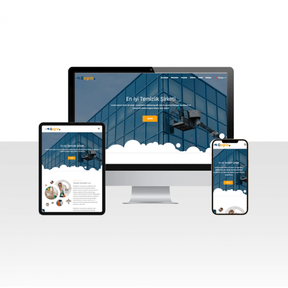 Temizlik Şirketi Hazır Web Sitesi Paketi - Radar
