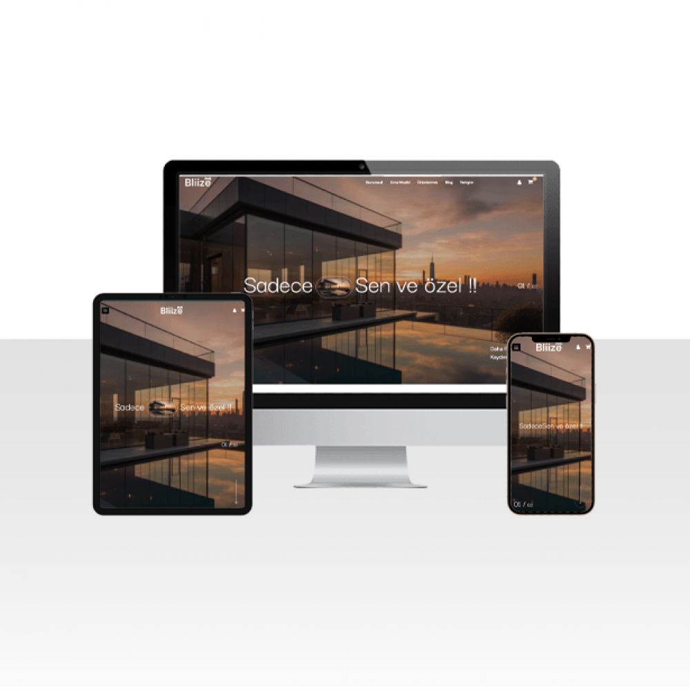 Ürün Satışı Özellikli İnşaat ve Mimarlık Web Sitesi - Bliize